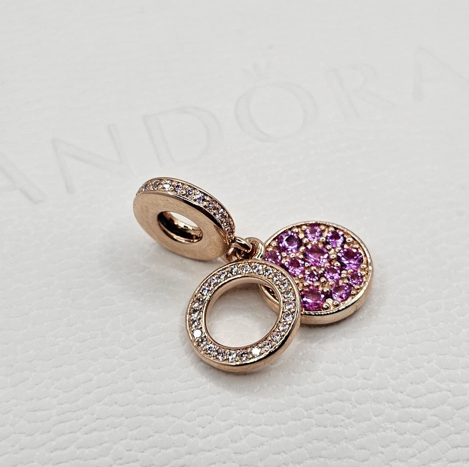🎁Authentic Pandora ROSE SPARKLING DANGLE CHARM - Image 3 of 4
