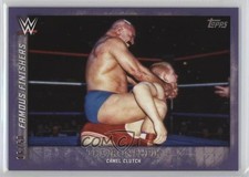 2015 Topps WWE Undisputed Famous Finishers Purple 16/50 The Iron Sheik HOF 4nb