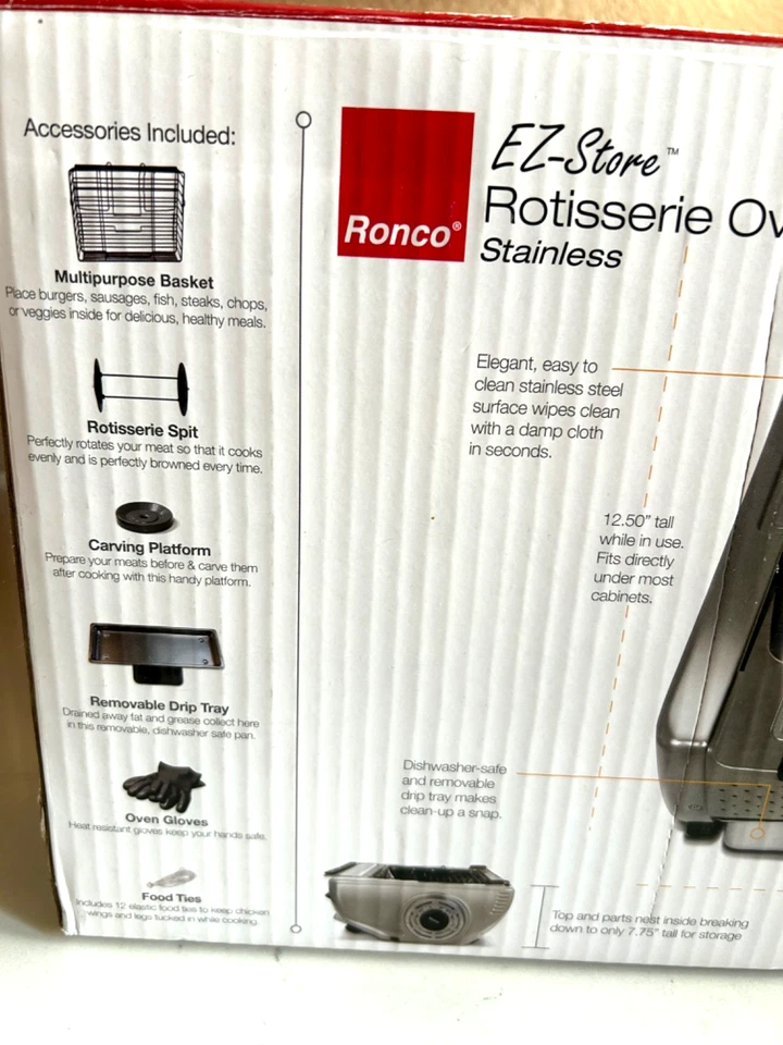 Horno Asador RONCO EZ-Store SHOWTIME Modelo 5250 Foto 4 de 4