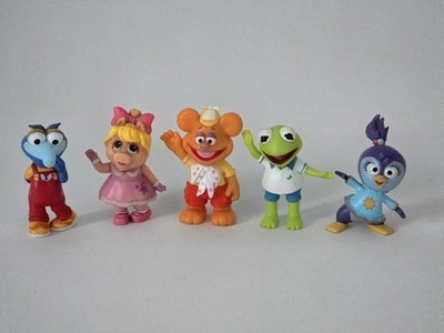 Lot Of 5 Just Play Disney Jr Muppet Babies PVC Figures 2.5  Kermit Miss Piggy