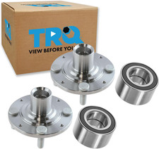 2 Piece Front Wheel Bearing & Hub Kit Set Compatible with 1992-2000 Honda Civic