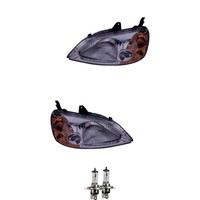 Halogen Scheinwerfer Set H4 FüR Honda Civic VII Stufenheck Inklusive Lampen