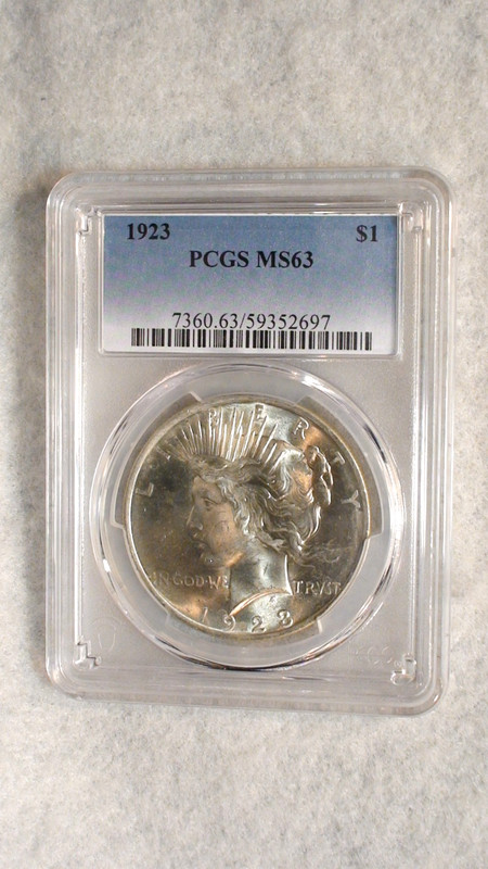 1923 P Peace Dollar PCGS MS63 UNCIRCULATED $1 Coin BUY IT NOW!
