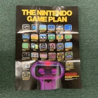 Vintage 1986 The Nintendo Game Plan Size 11”x16” NES Poster Folded Insert