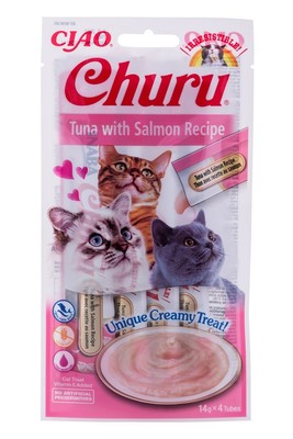 8859387700728 INABA Churu Thunfisch mit Lachs - Katze behandeln - 4x14 g INABA