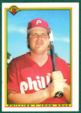 John Kruk - 1990 Bowman #154 - Philadelphia Phillies Baseball Card