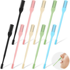 10 Pcs Manual Nose Hair Trimmer for Men Women, 360  Rotating Nasal Hair Removal