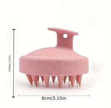 1pc Silicone Shampoo Brush Body Massage Brush Bath Shower Brush Salon Hairdressi