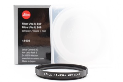 [Fast unbenutzt] Leica Filter Uva II E49 13035 / 49mm schwarz UV aus Japan #2067