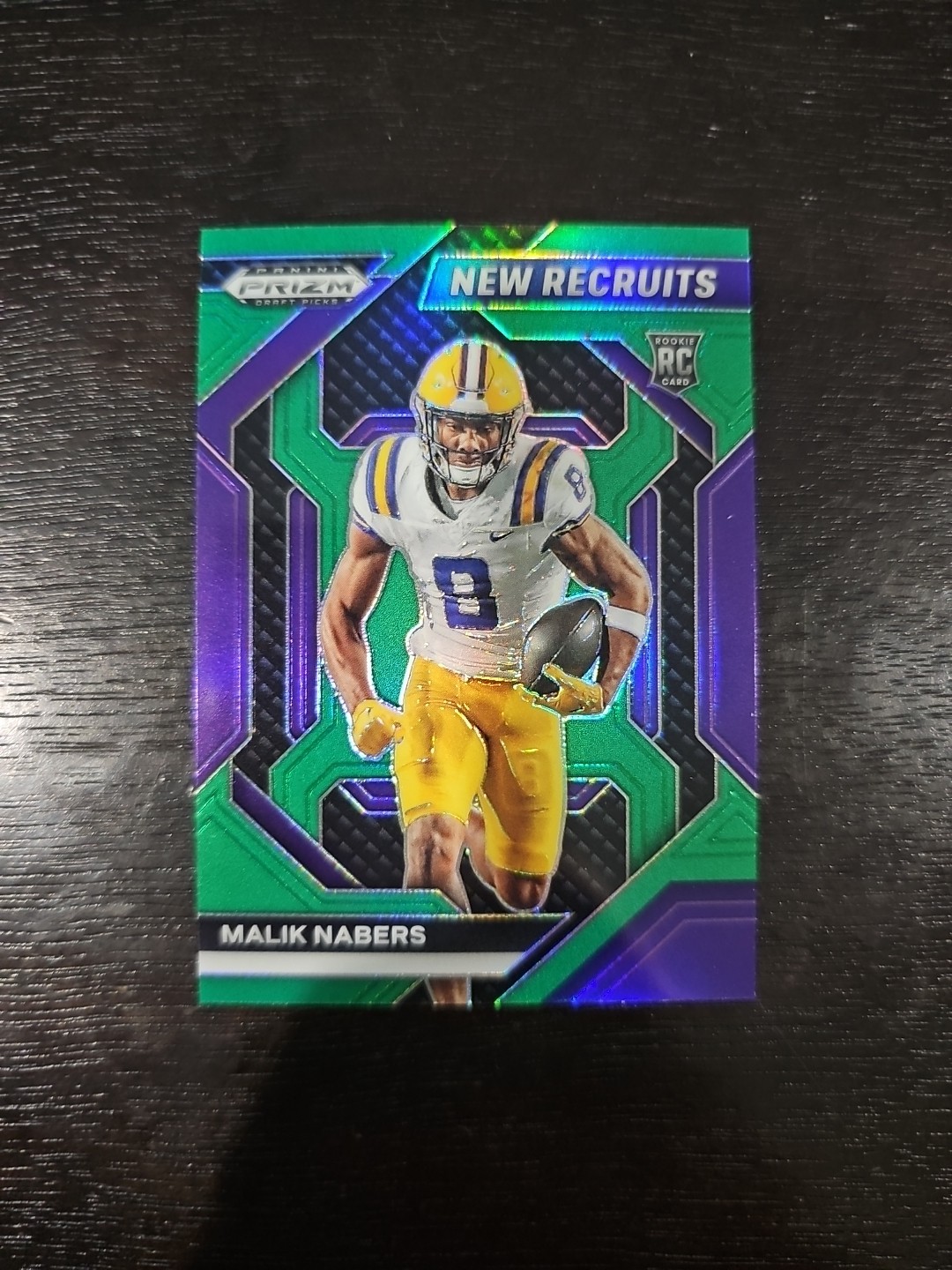 2024 Panini Prizm Draft Picks - New Recruits Malik Nabers #NR-MNS Green Prizm...