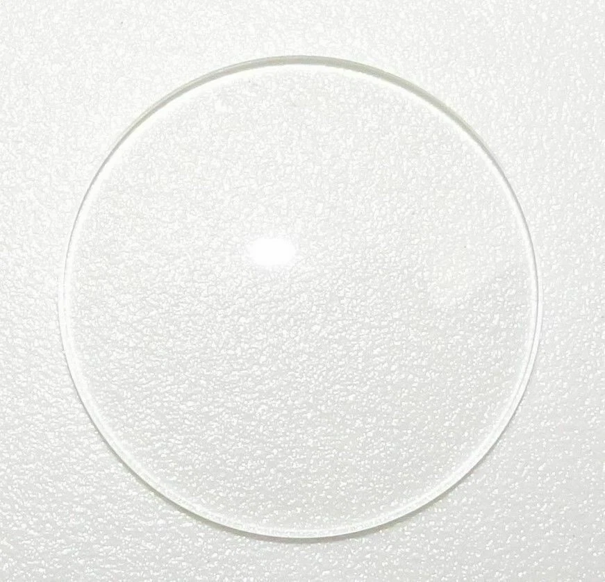Ricambio Lente Orologio Riparazione Lente Orologio In Vetro Zaffiro - Diametro 37.5 Mm, Spessore 1.5 Mm, Piana Rotonda, Per Sostituzione E Riparazione Cristallo Zaffiro 37.5 Mm