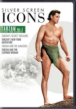 Silver Screen Icons Johnny Weissmuller as Tarzan, Volume 2 DVD  NEW