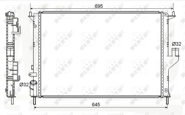 ✅Fits NRF 53118A RADIATOR   ⭐UK Seller⭐
