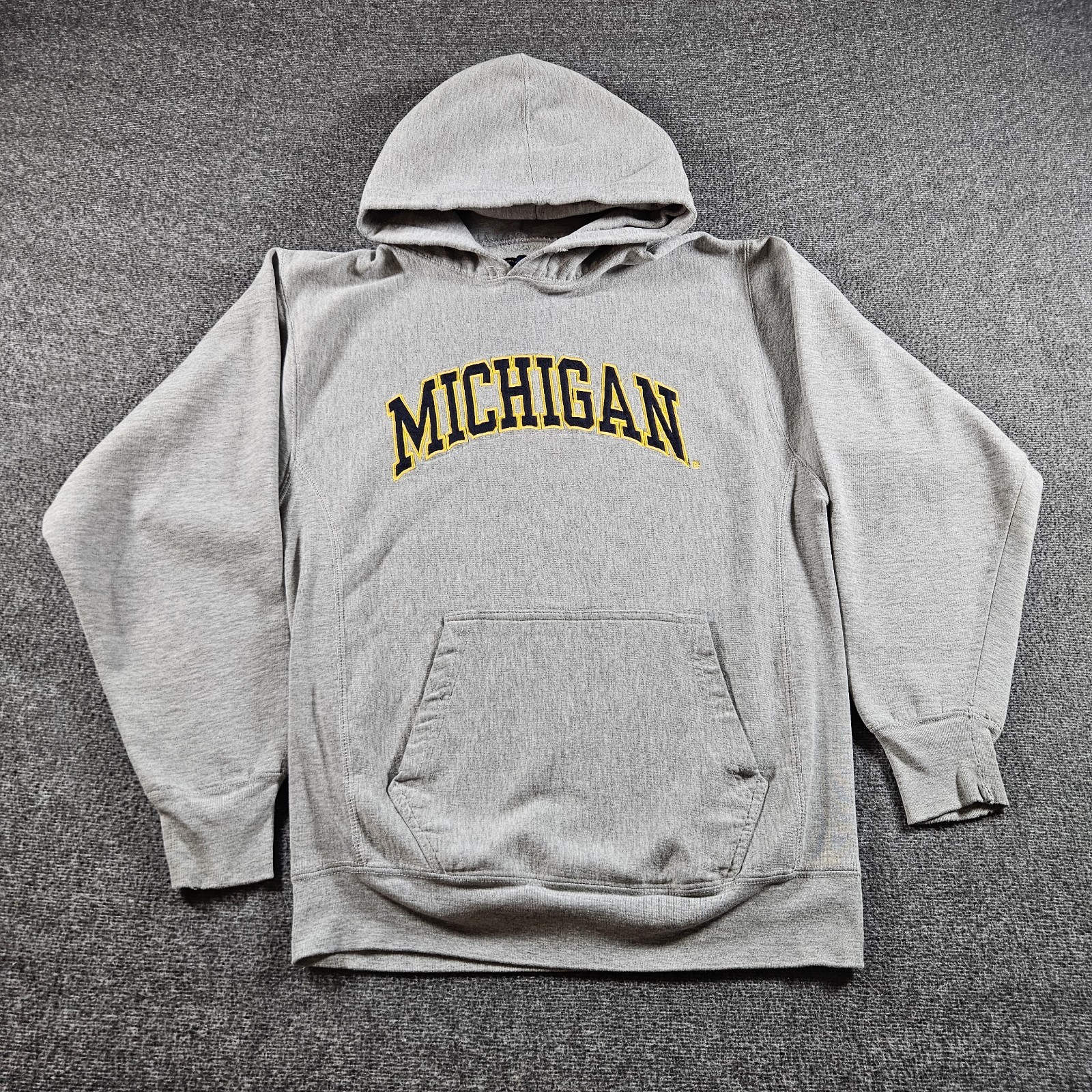 Vintage Steve & Barry's University of Michigan Pullover Gray Hoodie Size Small