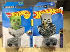 HOT WHEELS MINECART MINECRAFT COLLECTION YOU PICK UPDATED 12/2/25