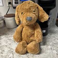 Cloud Island Brown Puppy Dog Plush Stuffed Animal Gray Nose Soft Lovey Toy