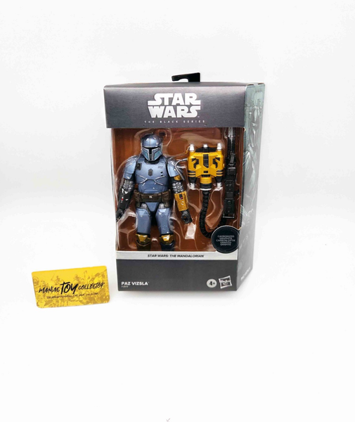Carbonized Paz Vizsla Star Wars The Mandalorian Black Series 15Cm Figur Hasbro-image