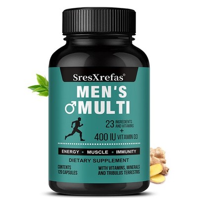 Men'S Multivitamin Supplements 30-120Caps Muscle Energy Vitality Immune System
