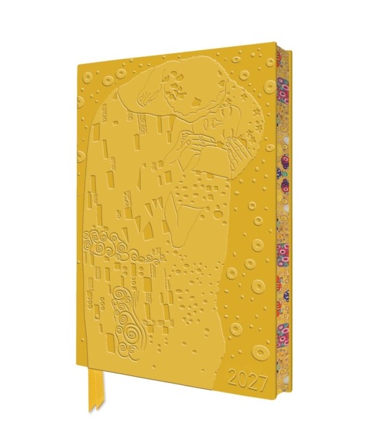 Gustav Klimt: The Kiss 2027 Artisan Art Vegan Leather Diary P... - - Image 4