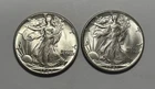 1942 BU AND 1943 BU WALKING LIBERTY HALF DOLLAR