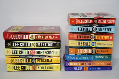 LOT of 15 Jack Reacher Series by Lee Child Hardcover & Paperback Books Thriller