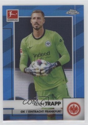 2020-21 Topps Chrome Bundesliga Blue Refractor 114/150 Kevin Trapp #37 0s5s