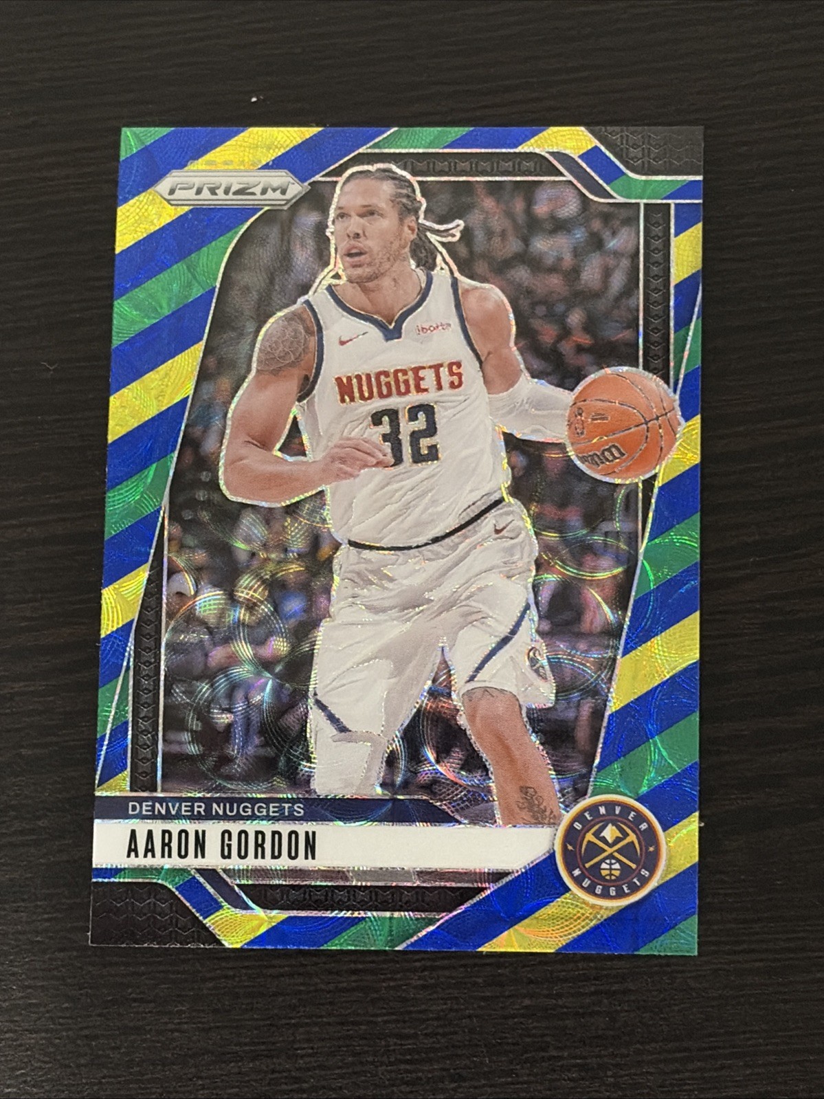 2024-25 Panini Prizm - Aaron Gordon #168 Blue Yellow & Green Prizm