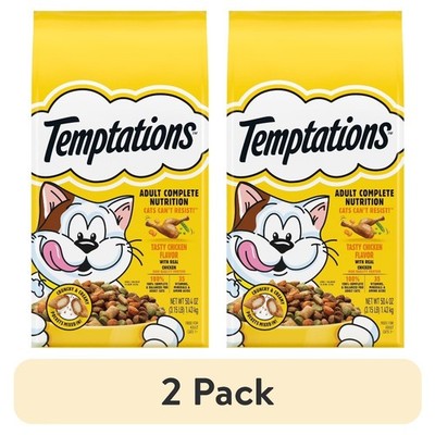 Tasty Chicken Flavor Dry Cat Food 2 Pack 3.15 Lb Bag