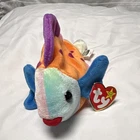 Ty Beanie Babies Original Lips Fish Plush Stuffed Animal 1999 Vintage