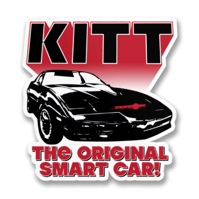 Knight Rider 1982 K.I.T.T. The Original Smart Car 8cm Sticker Aufkleber