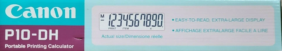 Canon P10-DH PORTABLE PRINTING CALCULATOR - Image 3 of 4