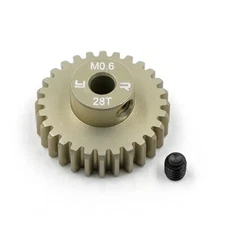 NEW Yeah Racing Alum 7075 Motor 0.6 Pinion Gear 28T for Car Kit FREE US SHIP