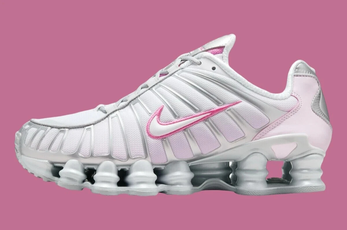 Nike Shox TL Women's Size 9.5 MTLC Platinum/Pink Sicle HV2520-001