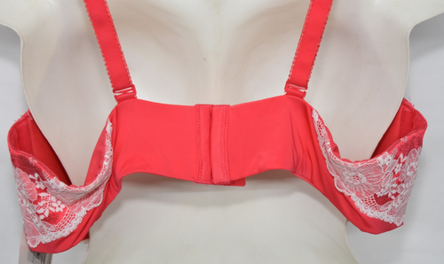 Nuevo con etiquetas Sujetador con aros de encaje rojo marfil el cuerpo perfecto Plunge Avenue 46D 46 D - Imagen 6 de 13