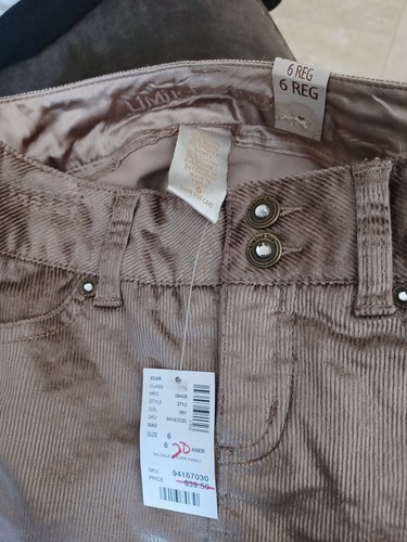 Limited Too Justice Corduroy Mini Skirt Brown NWT New With Tags Size 6 $39.50 RV - Picture 3 of 4