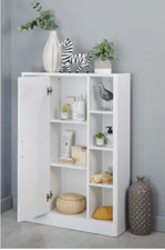 NEXT  Sleek White Bathroom Storage Console Cupboard Cabinet