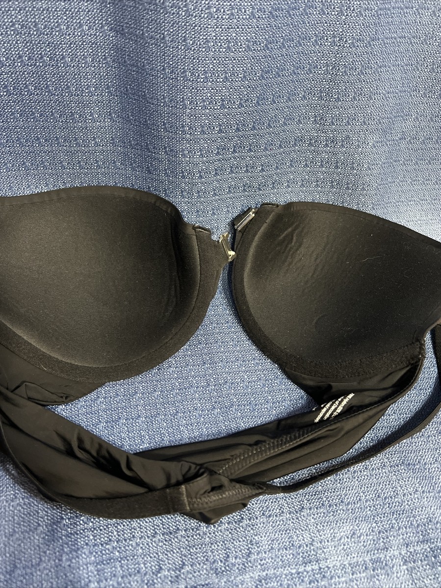 Soma Memorable Racerback Black 32D Underwire Front Close Lightly