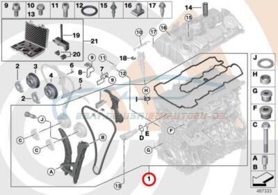 Original BMW 11312420018 - Reparatursatz offene Steuerkette oben VALUE LINE 3...