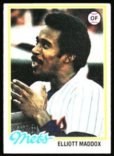 1978 Topps Elliott Maddox    #442 New York Mets