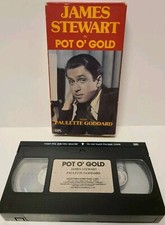 POT O' GOLD VHS Movie Slip Cover Young Jimmy Stewart VCR Tape