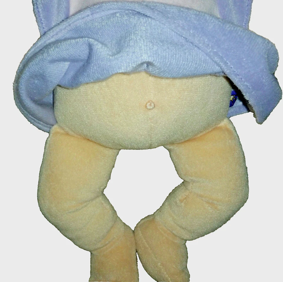 Muñeca bebé Manhattan Toy STELLA 14 pulgadas bronceado suave felpa pelo negro vestido púrpura 2008 Foto 4 de 4