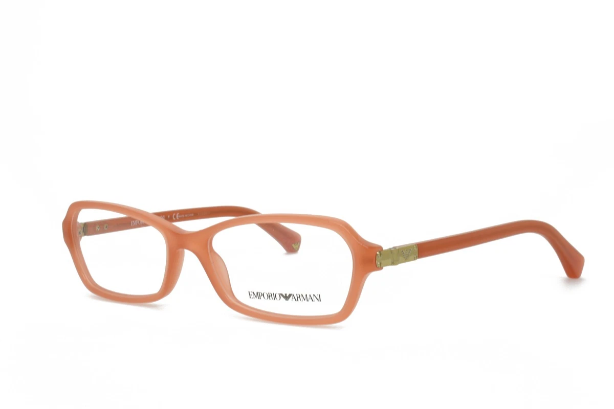 Emporio Armani Coral-Orange Rectangular Optical Frames EMPORIO ARMANI EA 3009F 5083 OPAL CORAL 54-16-140 3434 | eBay main image 3