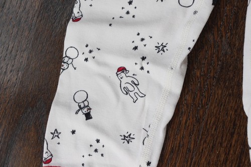 Pajama Set~Hanna Andersson SNOWMAN+Winter Long Johns Boys Girls size 6/7~2piece - Picture 15 of 18