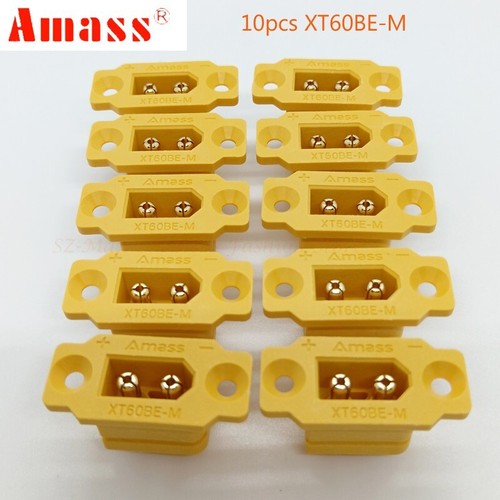Enchufe conector AMASS original negro 10 piezas XT60BE-M macho XT60 para coche dron RC - Imagen 18 de 23