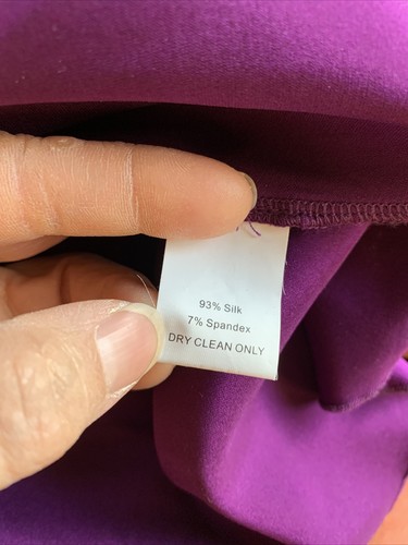 Trina Turk purple silk blend lace camisole M date night boho romantic - Picture 9 of 10