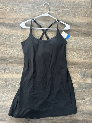 Ewedoo Dress Women’s Medium Black Underneath Built In Bra And Shorts NWT