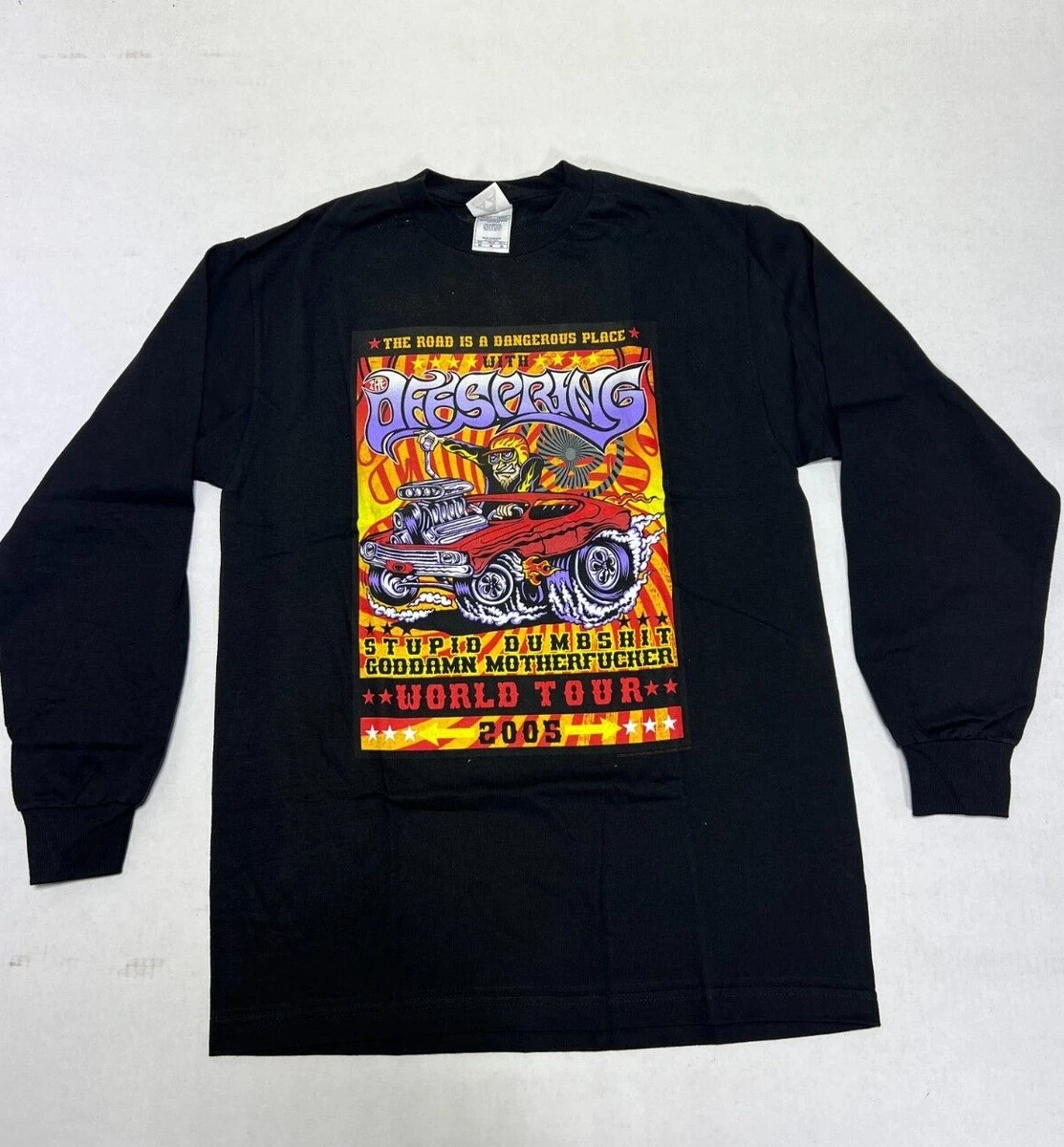 THE OFFSPRING LONG SLEEVE TOUR 2005 T-SHIRT NEW OFFICIAL TEE NEW