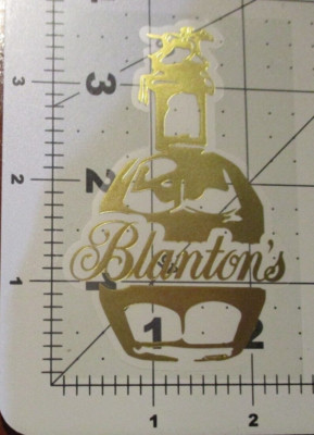 BLANTONS BOURBON buffalo trace kentucky whiskey distillery STICKER decal empty C
