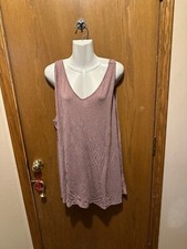 3x h by halston pink dusty rose tank top  tunic dress plus size