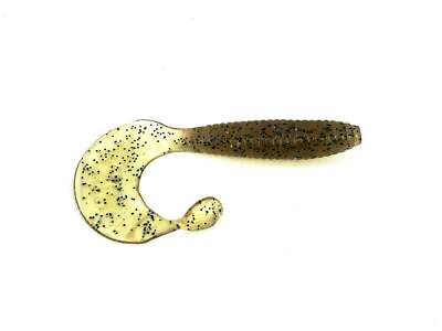 Get Bit Baits X Viper Hyper Tail 4'', Amber Blue Color - 5 Pack
